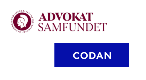 logo for advokatsamfundet og codan